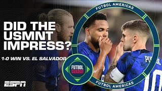 USMNT vs. El Salvador REACTION! How big of a miss was Tyler Adams in the midfield? | ESPN FC