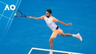 Slidin' Simon! Gilles pulls off a miraculous passing shot | Australian Open 2017