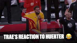 Trae Young Was Loving This Kevin Huerter Buzzer-Beater