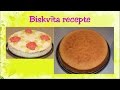 Biskvīts. Biskvīta recepte tortēm, ruletēm. Video recepte. 103.sērija