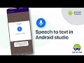 Speech to Text Video in Android Studio | Game App Studio Tutorials