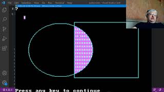 ✅ QBasic Paint With Pattern - Day 50