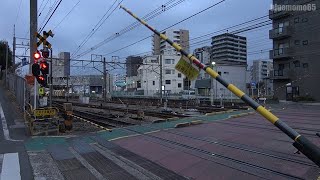 中央線「八王子街道踏切」　Chuo Line Hachioji kaido railroad crossing　2020.3.7