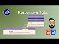 Responsive Tabs | Customized Dev | Responsive Tabs using HTML & CSS