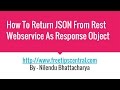 How To Get JSON Response From Jersey Rest Service