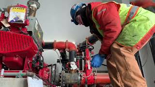 Weekly diesel fire pump test.