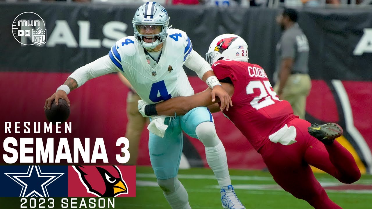 Dallas Cowboys Vs. Arizona Cardinals | Semana 3 NFL 2023 | NFL ...