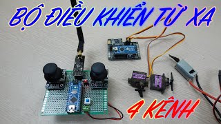 Chế bộ điều khiển từ xa 4 kênh sử dụng arduino