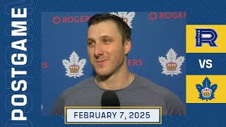 Toronto Marlies Media Availability | Postgame vs. Laval Rocket | February 07, 2025