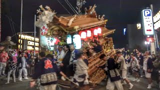 2019.10.27 守口市 北寺方 だんじり 産須那神社 本祭り 宮入り 練り