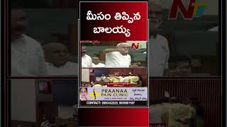 మీసం తిప్పిన బాలయ్య | Ambati Rambabu vs Balakrishna In Assembly | Ntv