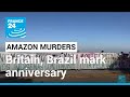 Britain, Brazil mark anniversary of Amazon double murder • FRANCE 24 English