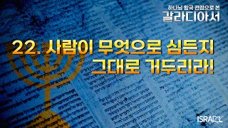 [하나님 왕국 관점으로 보는 갈라디아서] 22. 사람이 무엇으로 심든지 그대로 거두리라!(갈 5:19-6:16)