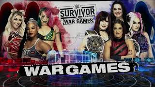 WWE Survivor Series WarGames 2022 Team Bianca vs Team Bayley Official Match Card V1