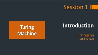 Turing Machine | Introduction