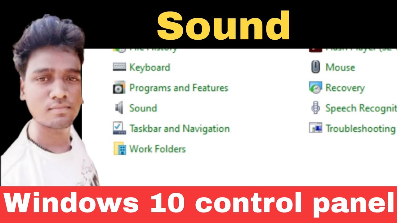 Sound In Control Panel | Windows 10 Settings | The AB - YouTube