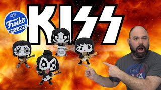 Funko Exclusive KISS GITD Funko Pop Full Set Unboxing + Giveaway!