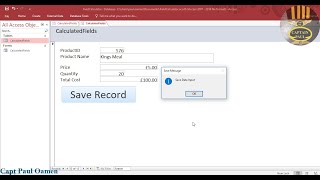 How to Create Save Message in Microsoft Access