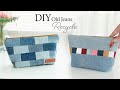 How to make a cosmetic bag with two ideas from old jeans | Sewing | Tutorial