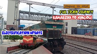 Kamareddy to Hingoli via Nizamabad,Nanded Train Journey by 07007 Secunderabad - Raxual Exp