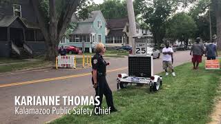 Kalamazoo installs chicanes for Northside traffic calming