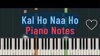 "Kal Ho Naa Ho" ( Piano On-Screen Notes ) + Sheet Music