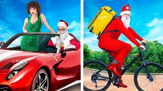 Santa Rico vs Santa Pobre / 8 Situaciones Navideñas Graciosas