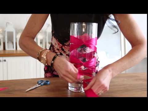 DIY Ribbon Corset Vase DIY Ribbon Corset Vase