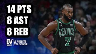 Jaylen Brown vs Nuggets 14 pts 8 ast 8 reb | Jan 07, 2025 | Regular Season