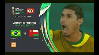 Canal 4 TCS El Salvador | Mundial Fútbol Playa Emiratos Árabes Unidos 2024 Brasil vs Omán (Anuncio)