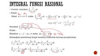 Integral Fungsi Rasional