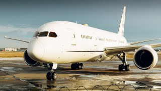 KOREAN AIR 787-8 BBJ Parking At Signature! | Calgary Intl Airport (4K)