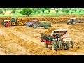 एक साथ सभी कंपनियों के ट्रैक्टर का पावर | Mahindra 585 | sonalika 750 | Swaraj 733 | eicher 485