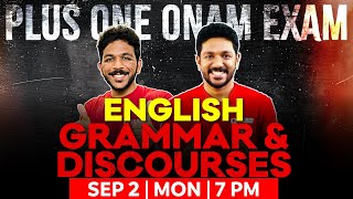 +1 English Onam Exam | English Grammar And Discouses | Exam Winner Plus One