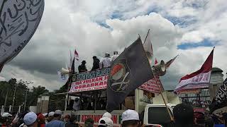 Orasi KH Fikri Bareno di Aksi tolak RUU HIP di depan gedung DPR, Kamis (16/7/2020)