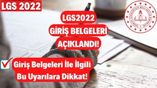 FLAŞ! LGS2022 Giriş Belgeleri Açıklandı! Sınav Giriş Yerini Öğren! Bunlara Dikkat Et!