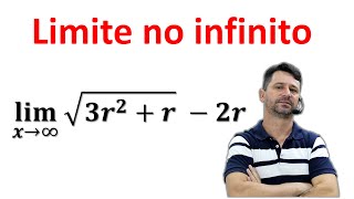 LIMITE NO INFINITO - Como calcular limite no infinito com raiz quadrada racionalizando a expressão.