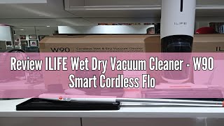 Review ILIFE Wet Dry Vacuum Cleaner - W90 Smart Cordless Floor Cleaner for Multi-Surface Hardfloor P