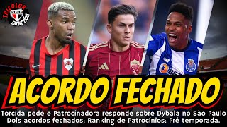 SPFC TEM ACERTO CONFIRMADO! DYBALA; GRANA DA SUPERBET; THIAGO MENDES E WENDELL + PRÉ TEMPORADA