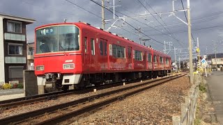 【名鉄名古屋本線】岐南駅の通過シーン③ダイヤ乱れ発生中！