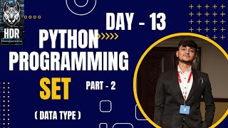 Python Set ( PART - 2 )@HDR_Programming