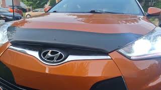 Cambiar luces bajas (low beam) Hyundai Veloster 2012