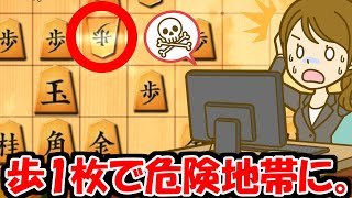 鳥刺しの急所。これがあるから嬉野流は難しい。【VS四間飛車他】