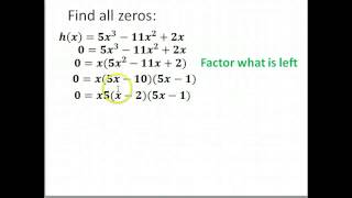 4.1 Finding zeros #1