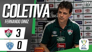 COLETIVA FERNANDO DINIZ | AO VIVO | Fluminense 3 x 0 Paysandu - Copa do Brasil 2023