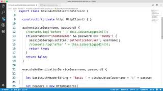 081 Step 80 Connect Login Page to Basic Authentication Service Part 1