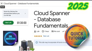 Cloud Spanner - Database Fundamentals | GSP1048 | [2025] #qwiklabs #arcadefacilitator