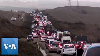 Armenians Flee Disputed Nagarno-Karabakh Region