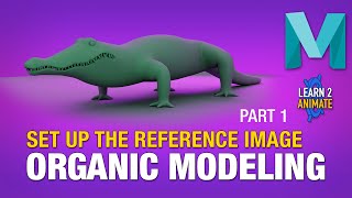 Organic Modeling an Alligator in Autodesk Maya 2022. Beginner Tutorial. Part 1