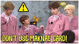 Time When BTS Hyungs Don't Approve 'The Maknae Card' For Jungkook